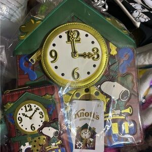 Knott's Berry Farm  Loungefly Peanuts camp snoopy backpack with matching wallet